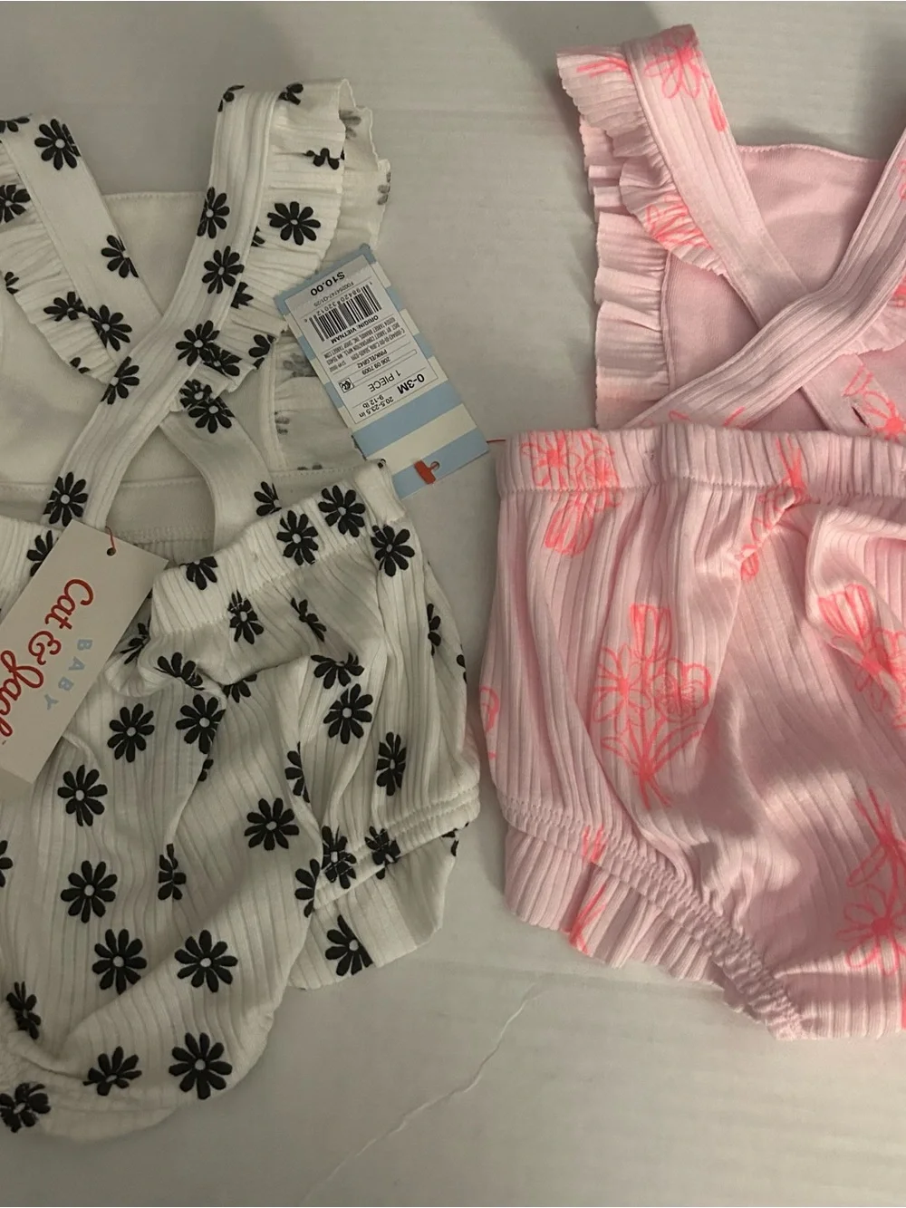 NWT 6 outfit infant girls bundle outfit sets, 3M - 6M. Carters, Cloud Island,